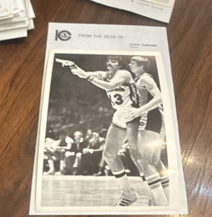 Kentucky Colonels 1975-76 ABA #43 Kevin Joyce Photo/Card Signed Lloyd Gardner