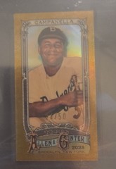 2025 Topps Allen & Ginter – Chrome Roy Campanella #22 Mini Gold Refractor /50