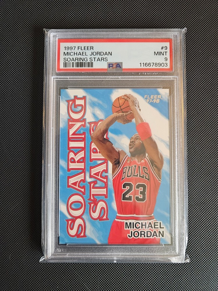 1997 FLEER SOARING STARS #9 MICHAEL JORDAN PSA 9 MINT!