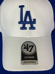 Los Angeles Dodgers White 47&prime; Brand MVP Adjustable Hat