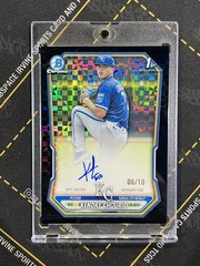 2026 Bowman Kendry Chourio 1st Chrome Prospect Auto Black X-Fractor /10