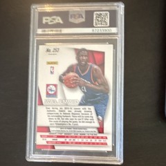 Panini Prizm 2014-15 Joel Embiid #253 Red White Blue Pulsar Rookie PSA 10 76ers