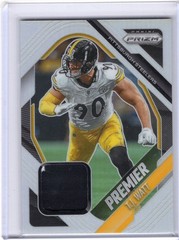 T.J. WATT 2025 Panini Prizm PREMIER SILVER JERSEY Relic #PJY-TJW Steelers