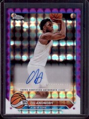 OG ANUNOBY 2023-24 Topps Chrome Purple Geometric Refractor Autograph Auto CG-OGA