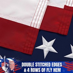 American Flag 3×5 Ft for Outside, Long Lasting, 36 inches x 60 inches, 3x5ft