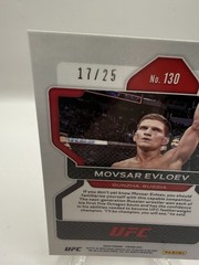 2022 Panini Prizm UFC – Movsar Evloev #130 Green Pulsar Prizm /25 (RC)
