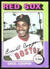 1975 2540C Topps Cecil Cooper Boston Red Sox #489
