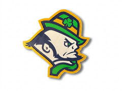 Notre Dame Fighting Irish Leprechaun 3D Wall Shelf Desk Man Cave