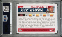 Albert Pujols PSA 8 NM/MT – 2004 Topps Sporting News All-Star # 723 – Future HOF