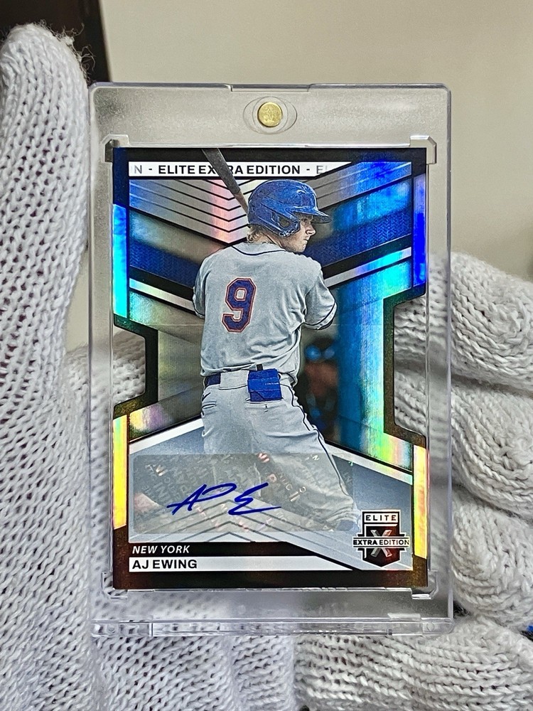 AJ Ewing 2023 Elite Extra Edition Auto /399 Die-Cut NY Mets New York Signatures