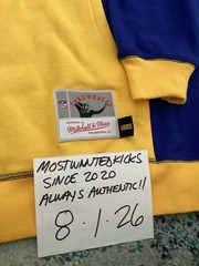 NWT Mitchell & Ness NFL LA Rams Blue & Yellow Hoodie Men’s B&T Sz 2XLB FREE SHIP