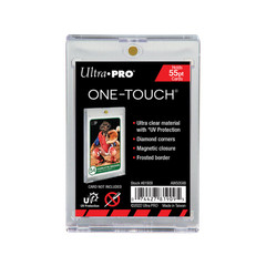 3 displays of 25 (75) Ultra PRO UV One-Touch Magnetic 55pt card holders
