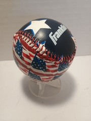 Red White Blue Stars and Stripes Souvenir Collectible Baseball