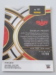2024 Panini Select WWE – Premier Level – Damian Priest – Red Wave Prizm /99 #107