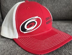 Rare Carolina Hurricanes Port Authority Adult OSFA Trucker Snapback Hat Cap NICE