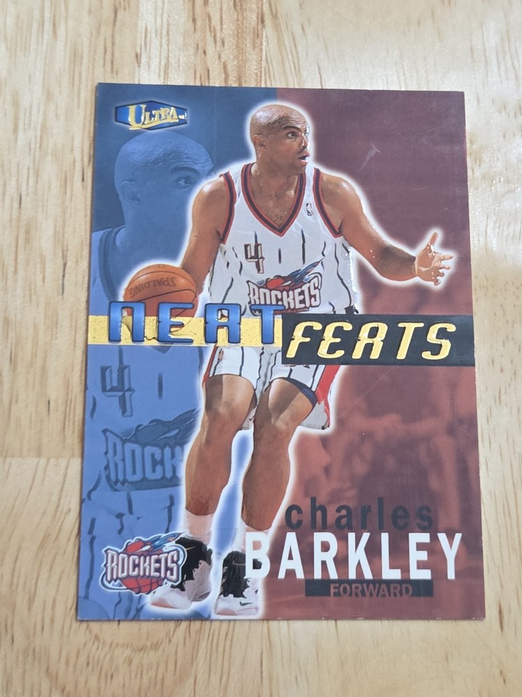 1997-98 Fleer Ultra CHARLES BARKLEY Neat Feats #13NF Rockets Card