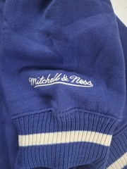 Mitchel & Ness Mens Dodgers 2XLB Hoodie Heavyweight Embroidered Varsity Logo NWT