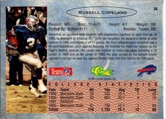 1993 Classic Russell Copeland Buffalo Bills #34