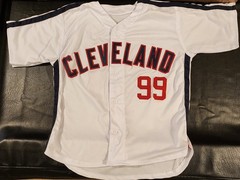 Charlie Sheen Autographed Major League Movie White Home Custom Jersey BSA