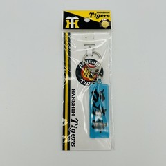 Hanshin Tigers Keychain Baseball One Size Blue Japan NPB Kanji Osaka NEW