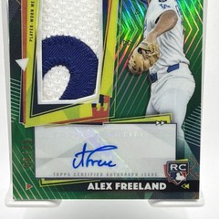 2026 Topps Finest – ALEX FREELAND – GREEN ROOKIE AUTO RELIC 08/99 LA Dodgers