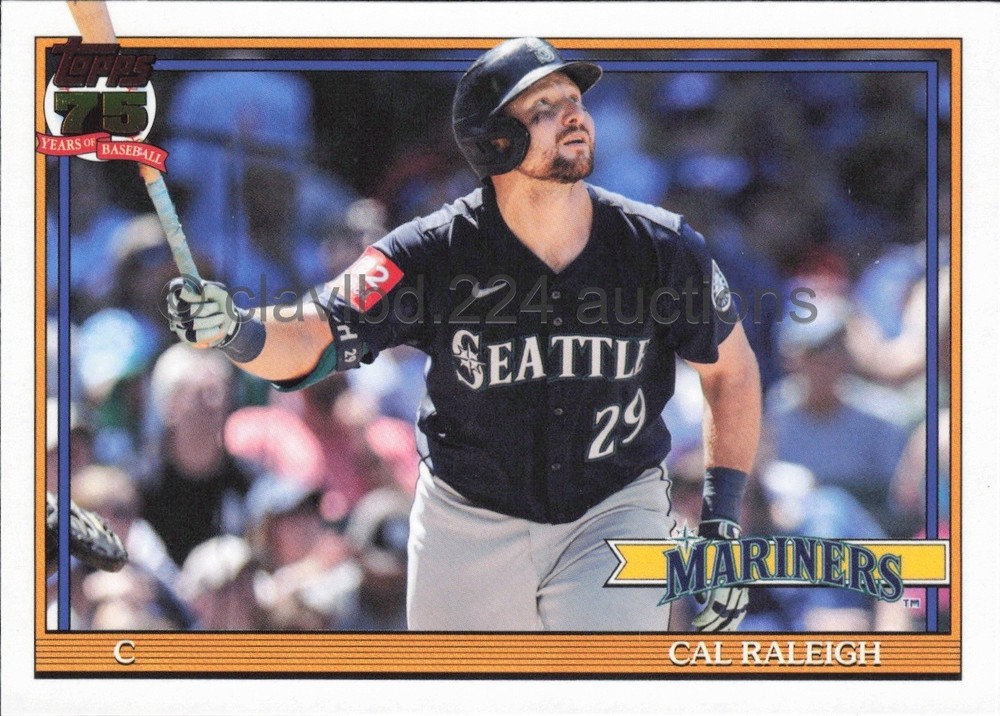 2026 TOPPS MLB – Cal Raleigh – 1991 35th Anniversary Insert #T91-88 Mariners