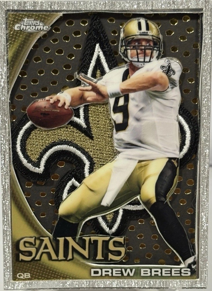 Drew Brees Custom novelty art New Orleans Saints Patch Handmade 1/1 CARD
