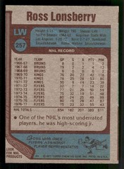 1977-78 Topps #257 Ross Lonsberry – Philadelphia Flyers (Low Grade)