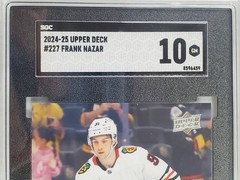 Frank Nazar SGC 10 GM 2024-25 Upper Deck Young Guns Rookie #227 card RC Gem Mint