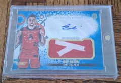 2022-23 Topps Inception OTE Eli Ellis Blue Parallel Swatch Auto Serial #d 1/5
