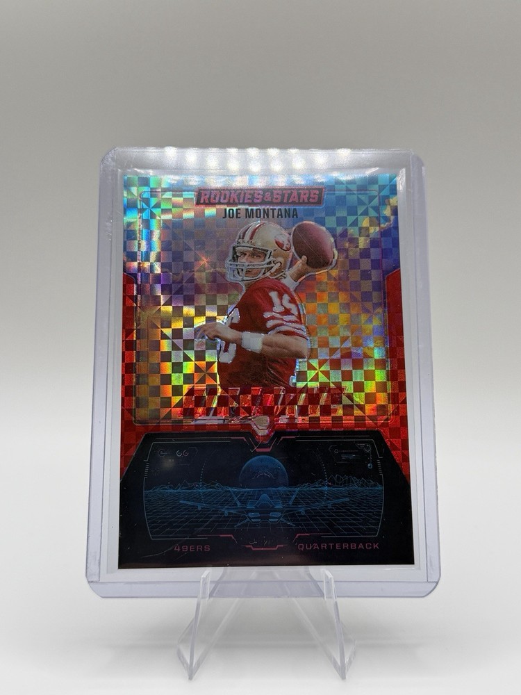 JOE MONTANA 2025 Panini Rookies & Stars Airborne Red Plaid #12 49ers