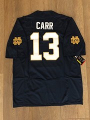CJ Carr Notre Dame Fighting Irish NCAA 2026 Football Jersey navy blue men&rsquo;s size