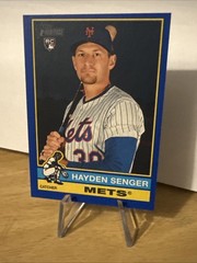 2025 Topps Heritage High Number – Hayden Senger #673 Dark Blue Bordered (RC)