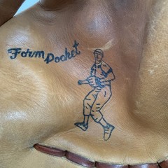 Vintage 1950s–1960s Spalding 42-283 Form Pocket Leather Baseball/Softball Glove
