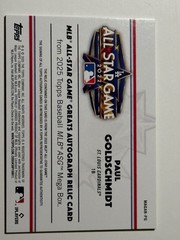 2025 Topps All Star Game Greats Paul Goldschmidt Autographed Relic /25