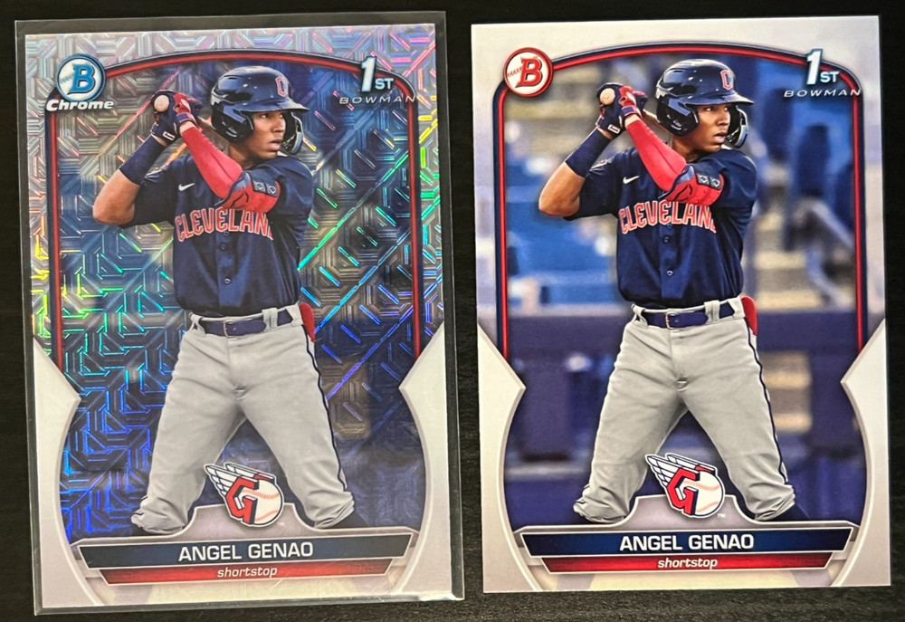 Angel Genao 1st Mega Mojo 2023 Bowman Chrome #BCP-140 ROOKIE CARD RC MLB DEBUT