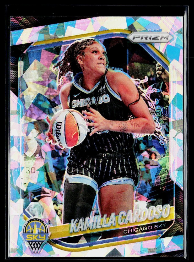 2025 Panini Prizm WNBA Kamilla Cardoso Silver Ice 89