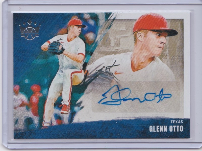 2022 Diamond Kings DK Signatures Glen Otto RC #DKS-GO Rangers