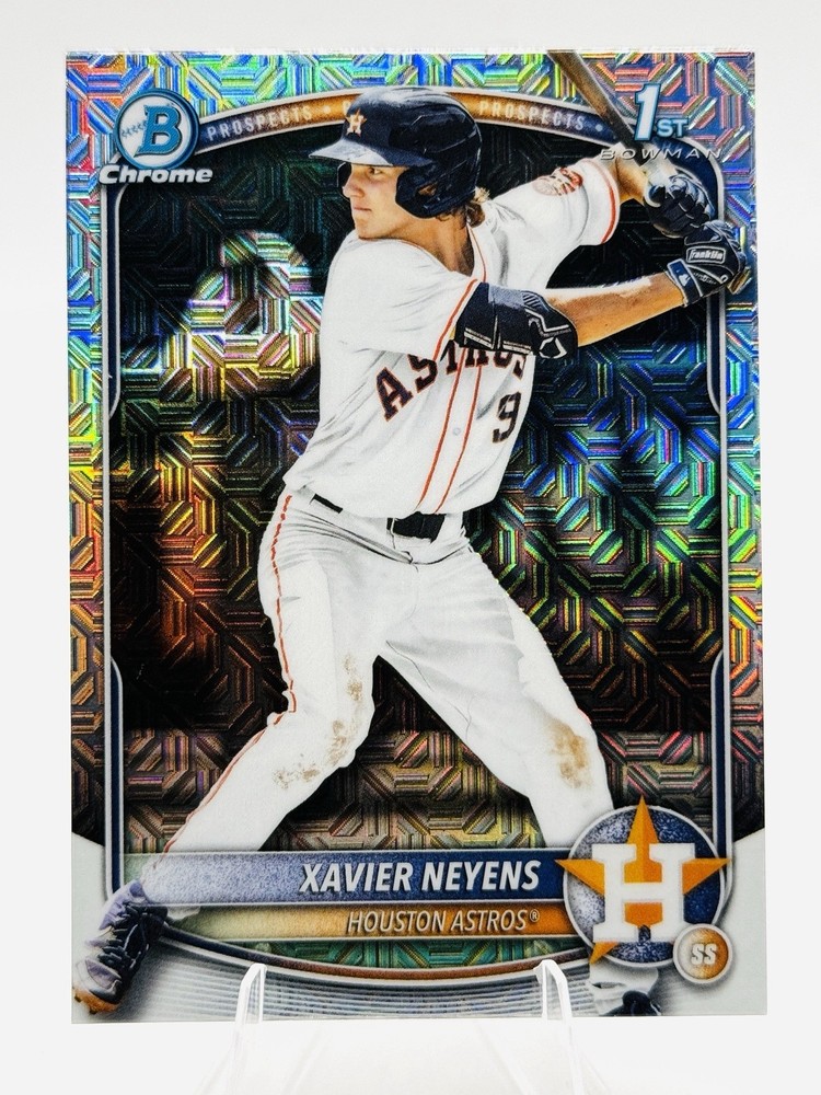 XAVIER NEYENS- SP 1st CHROME MOJO REFRACTOR #BDC-2 – 2025 Bowman Draft PROSPECT