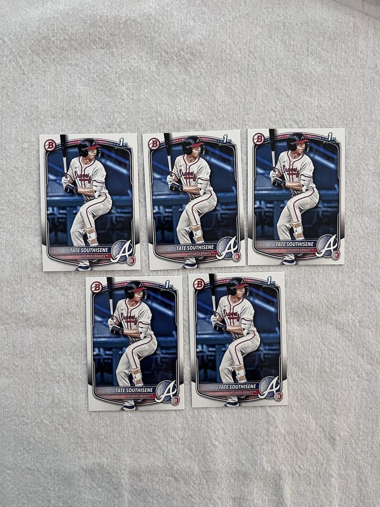 2025 Bowman Draft Tate Southisene BD-70 5 Card Paper Base Lot