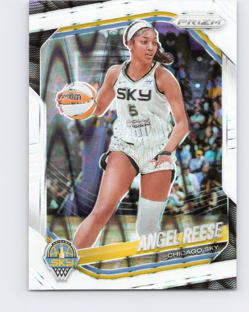 2025 Panini Prizm WNBA #92 Angel Reese White Seismic Prizms Chicago Sky