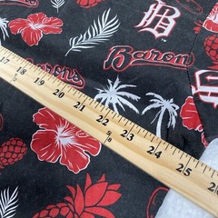 Birmingham Barons Hawaiian Shirt Adult XL Black Red Short Sleeve Floral MiLB