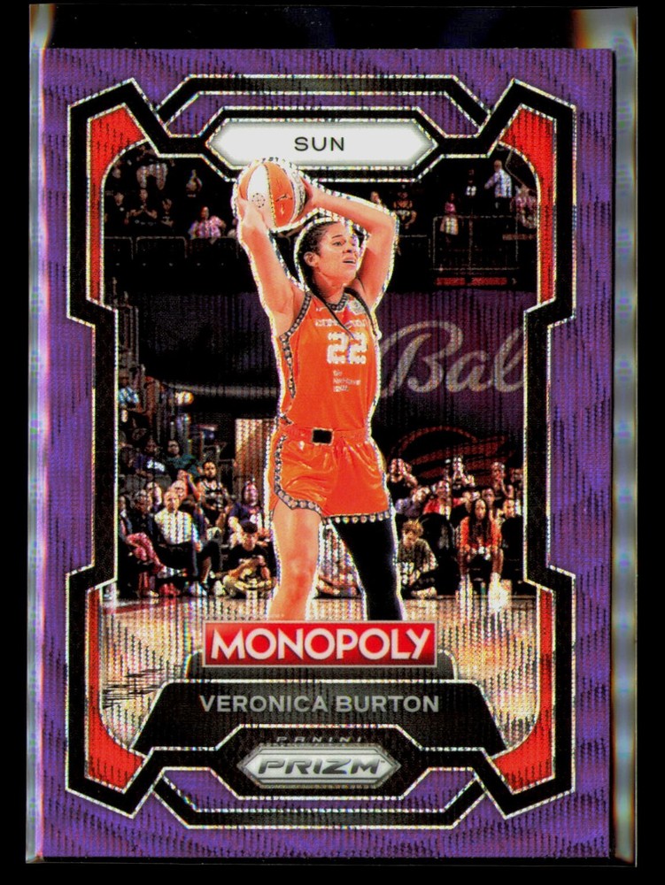 2024 Panini Prizm Monopoly WNBA #1 Veronica Burton Purple Prizms