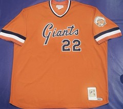 Authentic 1982 Jack Clark #22 Mitchell &Ness San Francisco Giants Jersey 3XL