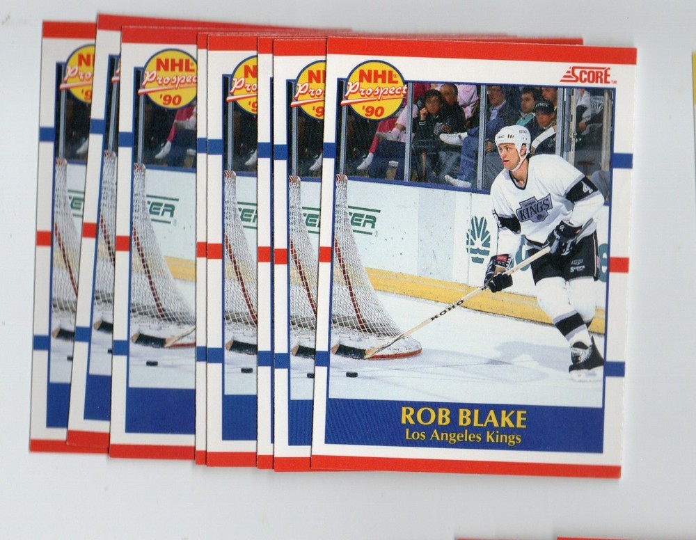 ROB BLAKE LOS ANGELES KINGS 1990-91 SCORE CANADIEN ROOKIE RC 8X LOT