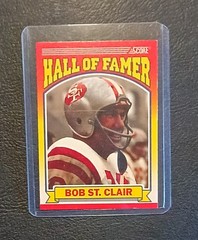 lot of 9 1990 Hall of Famer Football Trading Cards