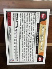 2008-09 Topps #196 Derrick Rose Gold RC /2008 Rookie Chicago Bulls MVP