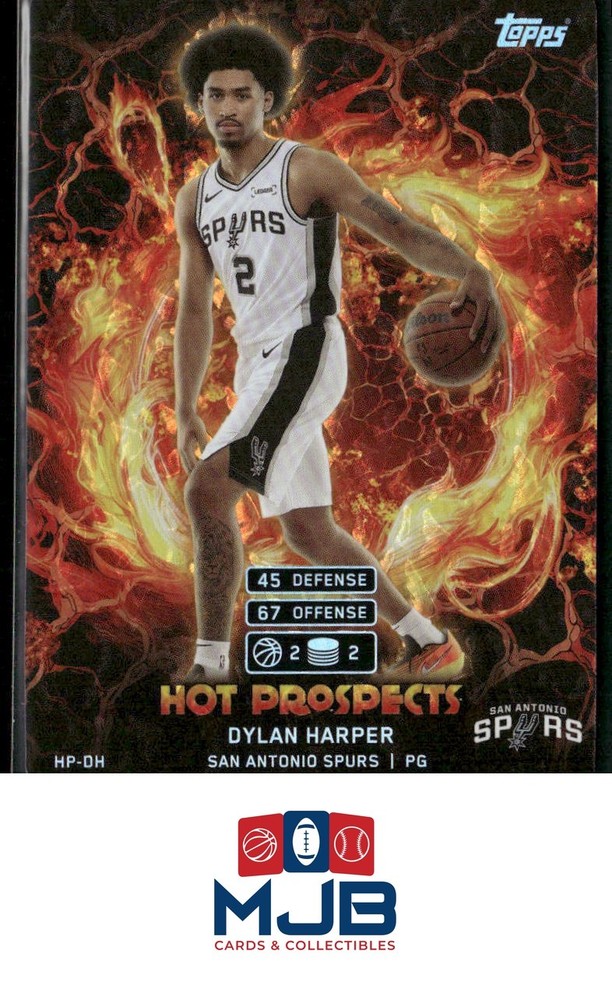 2025-26 Topps Match Attax Dylan Harper Hot Prospects #HP-DH San Antonio Spurs