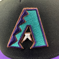 New Era AZ Diamondbacks Exclusive Black Purple 9FORTY A-Frame Snapback Hat Cap