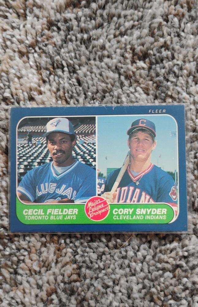 1986 Fleer – Cecil Fielder, Cory Snyder #653 (RC)